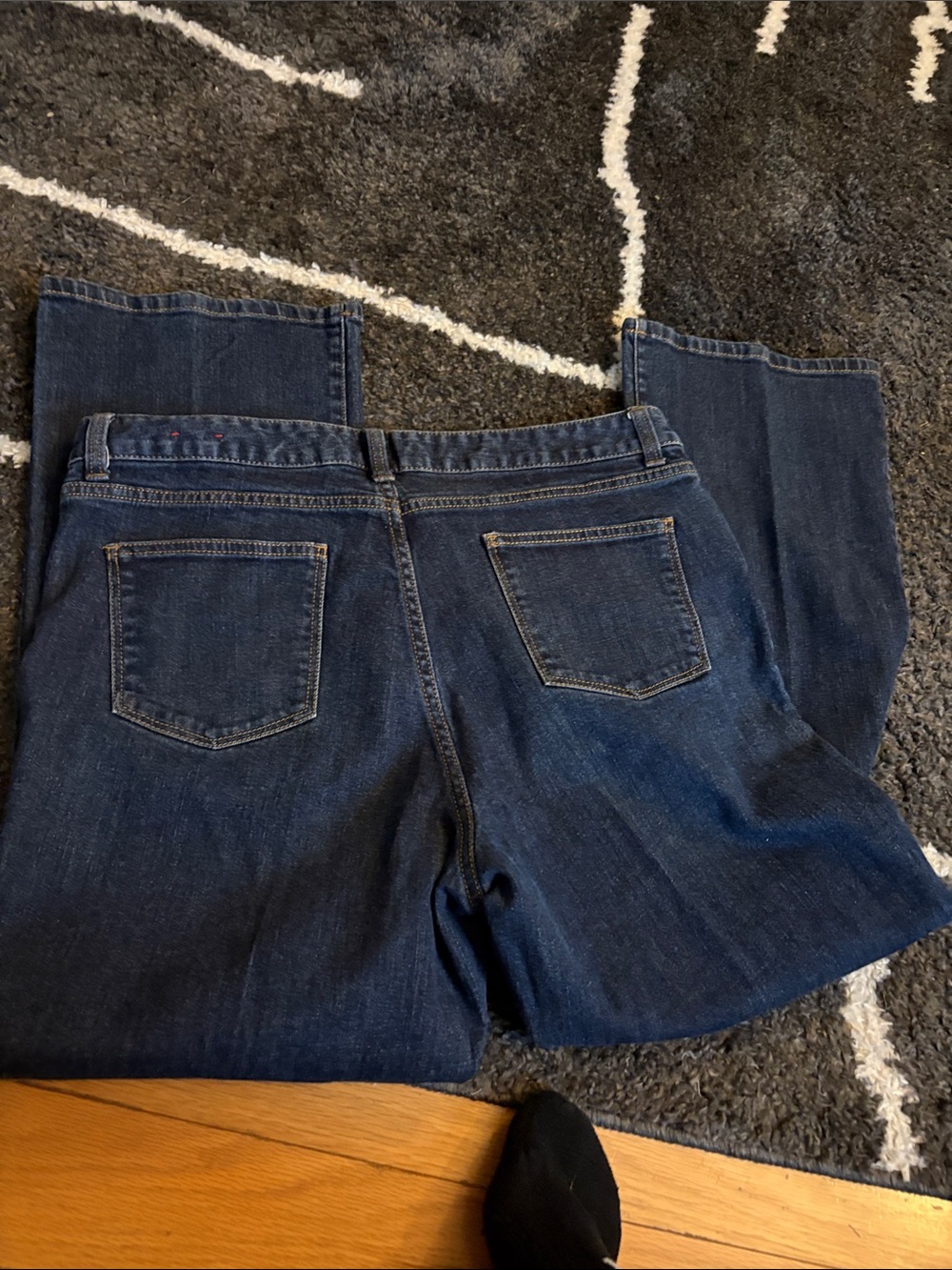 Talbots Dark Indigo Curvy Straight Leg Jeans - Picture 5 of 7